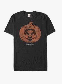 Marvel Guardians Of The Galaxy Halloween Rocket Pumpkin T-Shirt