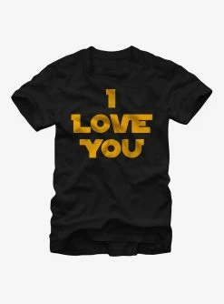 Star Wars Princess Leia I Love You T-Shirt