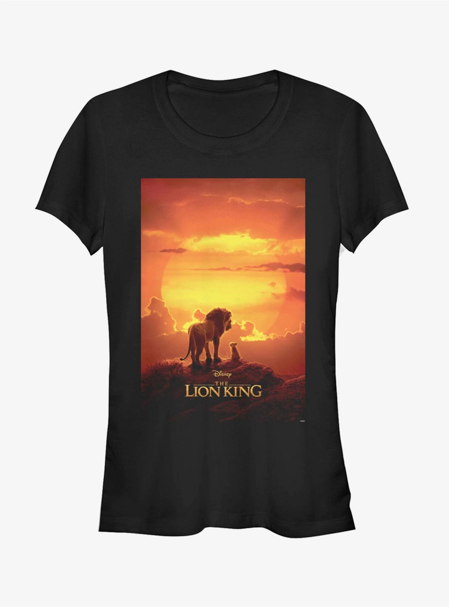 Disney The Lion King 2019 Pride Rock Poster Girls T-Shirt