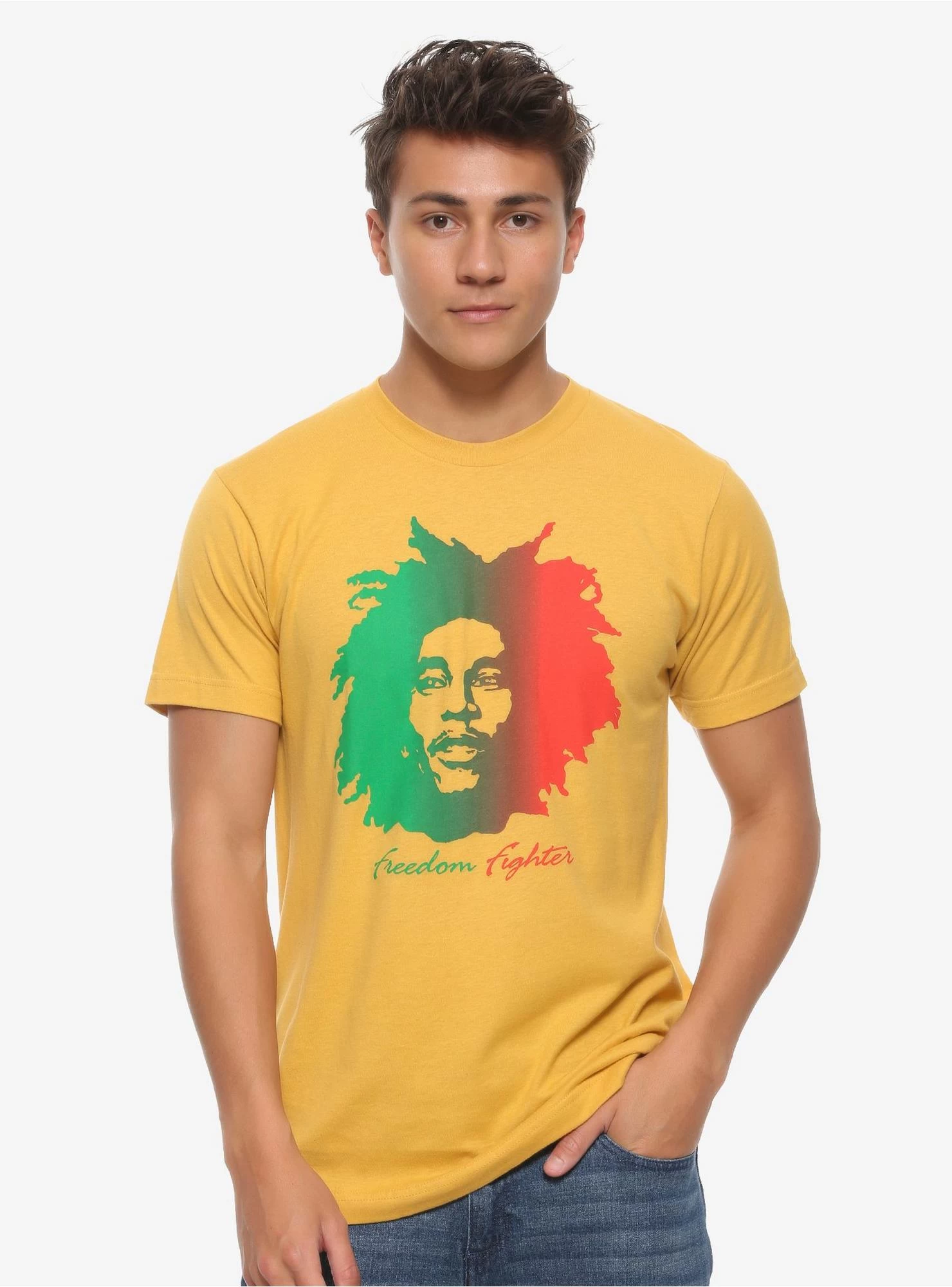 Bob Marley Freedom Fighter T-Shirt - Image 2