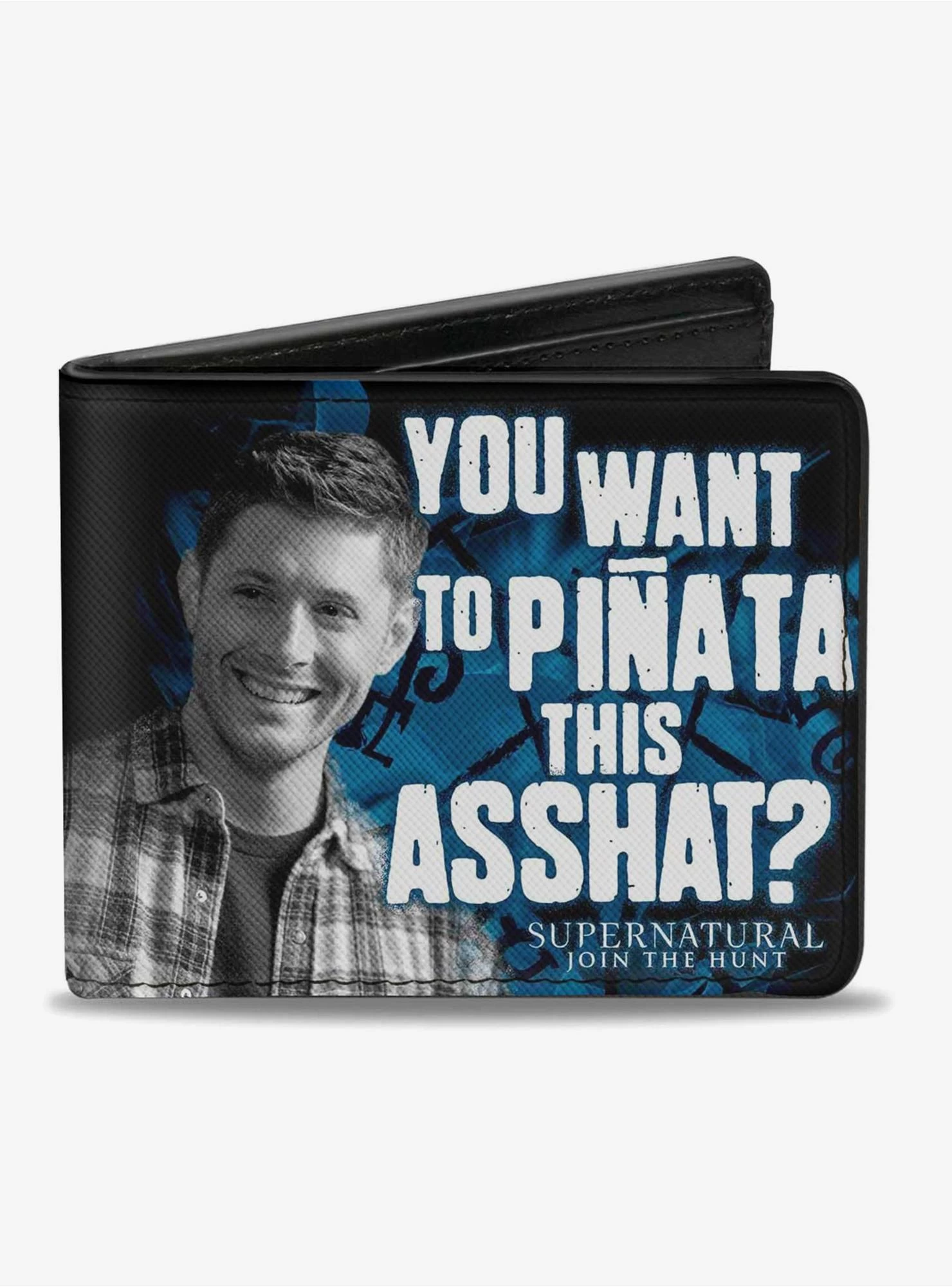Supernatural Dean Pose You Want To Pinata This Asshat Bi-fold Wallet