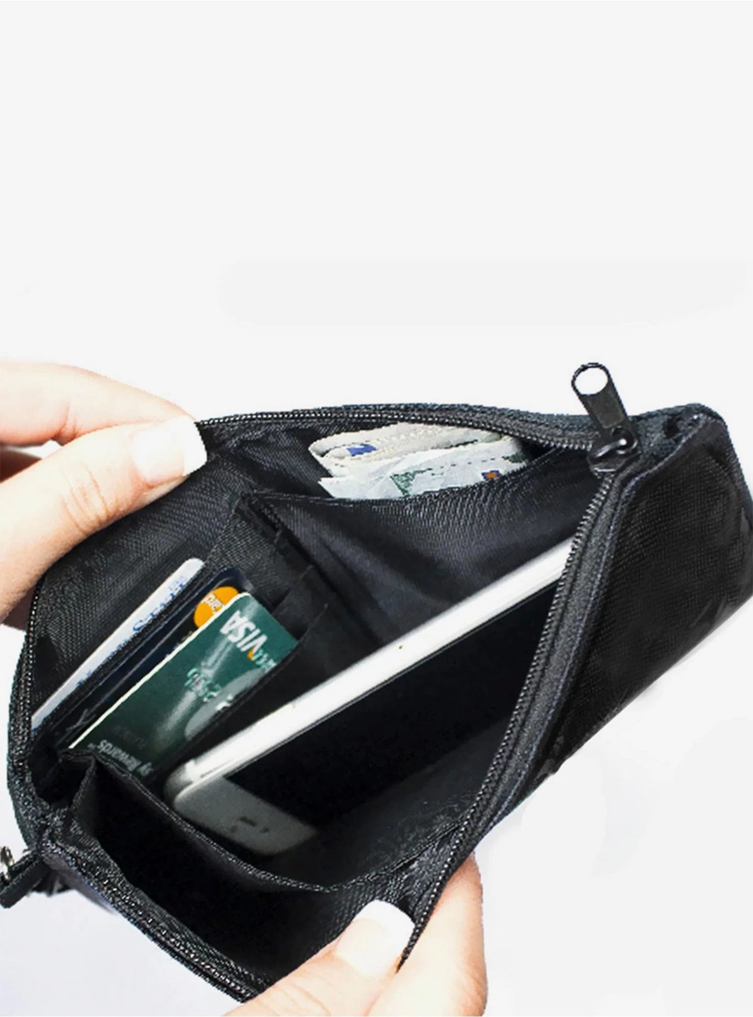 Star Wars The Mandalorian Child Protect Attack Snack White Wallet Canvas Zip Clutch - Image 2