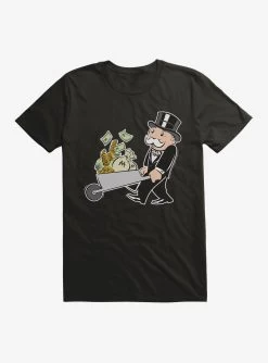 Monopoly Mr. Monopoly Winning Wheelbarrow T-Shirt