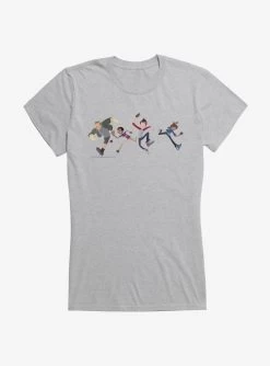 The Last Kids On Earth Group In Action Girls T-Shirt