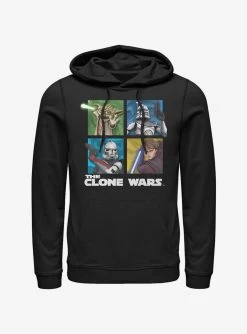 Star Wars The Clone Wars Panel Four Hoodie