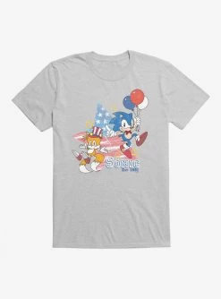 Sonic The Hedgehog Sonic Tails Fourth Of July T-Shirt