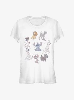 Disney Classic Dogs Girls T-Shirt