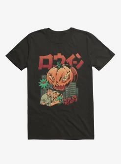Pumpkinzilla Trick Or Treat!!! Black T-Shirt