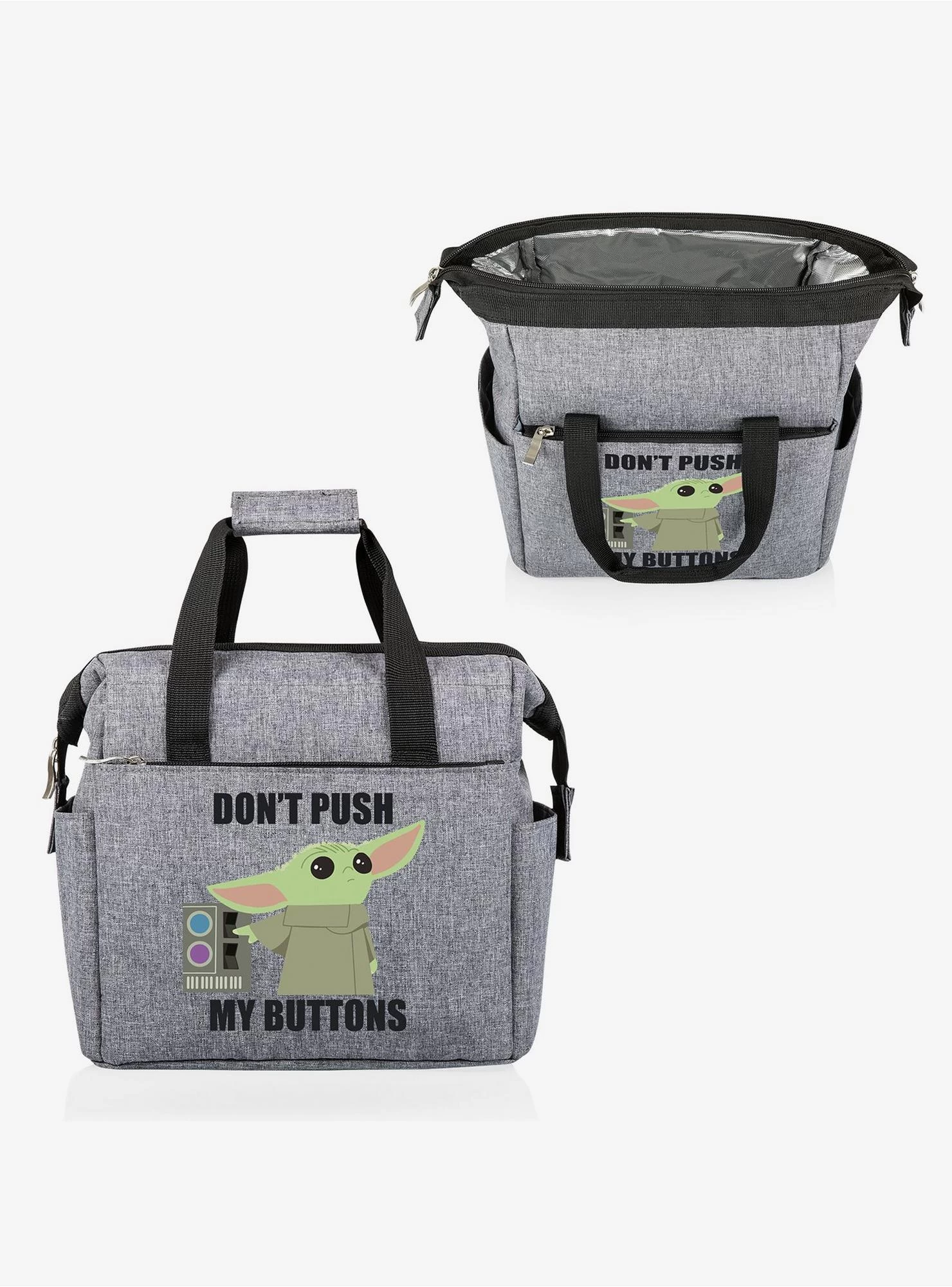 Star Wars The Mandalorian The Child Buttons Gray Lunch Cooler - Image 4