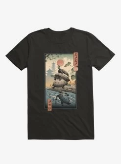 Turtle Stream Kame Kame Ukiyo-e T-Shirt