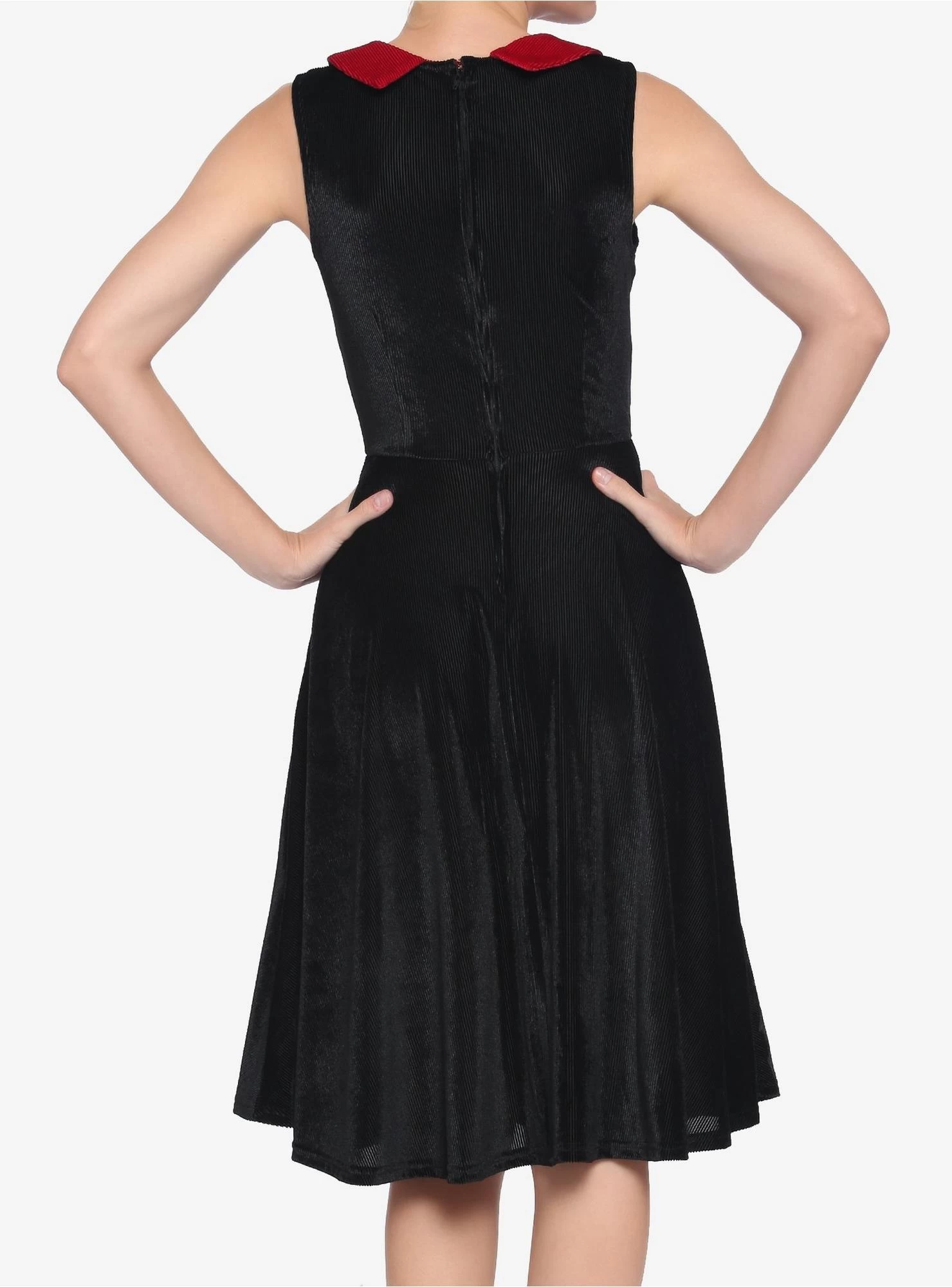 Swing Dress Red Trim - Image 3