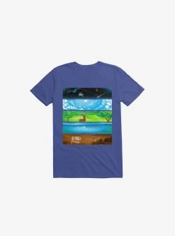 Across The Earth Royal Blue T-Shirt