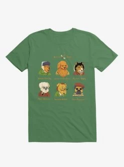 Artist Dogs Kelly Green T-Shirt