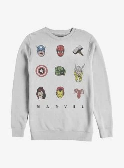 Marvel Avengers Retro Icons Crew Sweatshirt