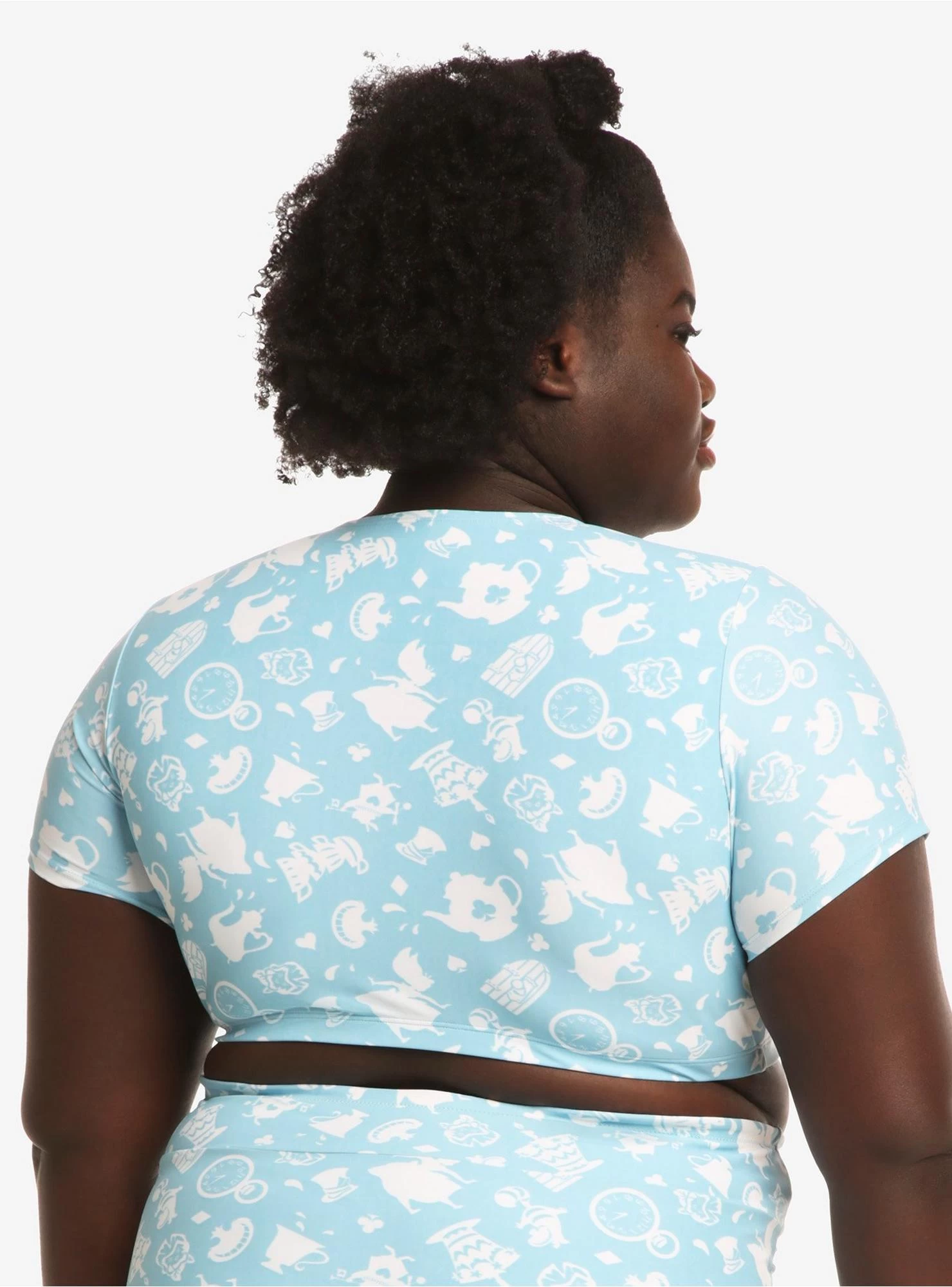 Disney Alice In Wonderland Collar Swim Top Plus Size - Image 3