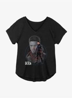 Marvel The Falcon And The Winter Soldier Bucky Winter Soldier Girls Plus Size T-Shirt
