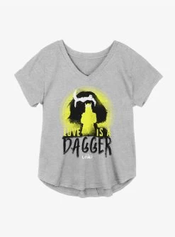 Marvel Loki Love Is A Dagger Girls Plus Size T-Shirt