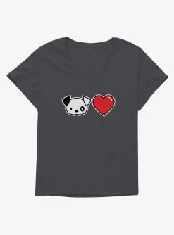 It's Pooch Heart Girls T-Shirt Plus Size