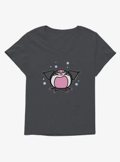 Kuromi Screaming Girls T-Shirt Plus Size