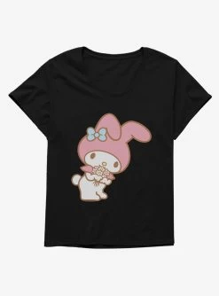 My Melody Bouquet Of Flowers Girls T-Shirt Plus Size