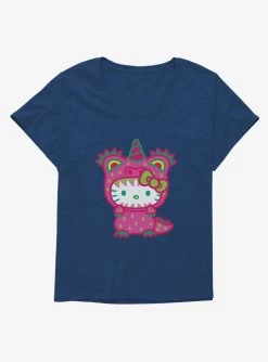 Hello Kitty Sweet Kaiju Unicorn Girls T-Shirt Plus Size