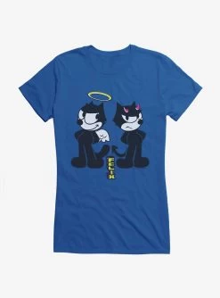 Felix The Cat Good And Evil Felix Girls T-Shirt