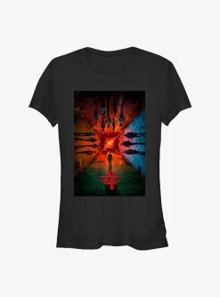 Stranger Things Season 4 Main Poster Girls T-Shirt