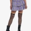 Plaid Hearts Tiered Skirt