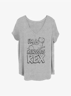 Disney Pixar Toy Story Nervous Rex Girls T-Shirt Plus Size