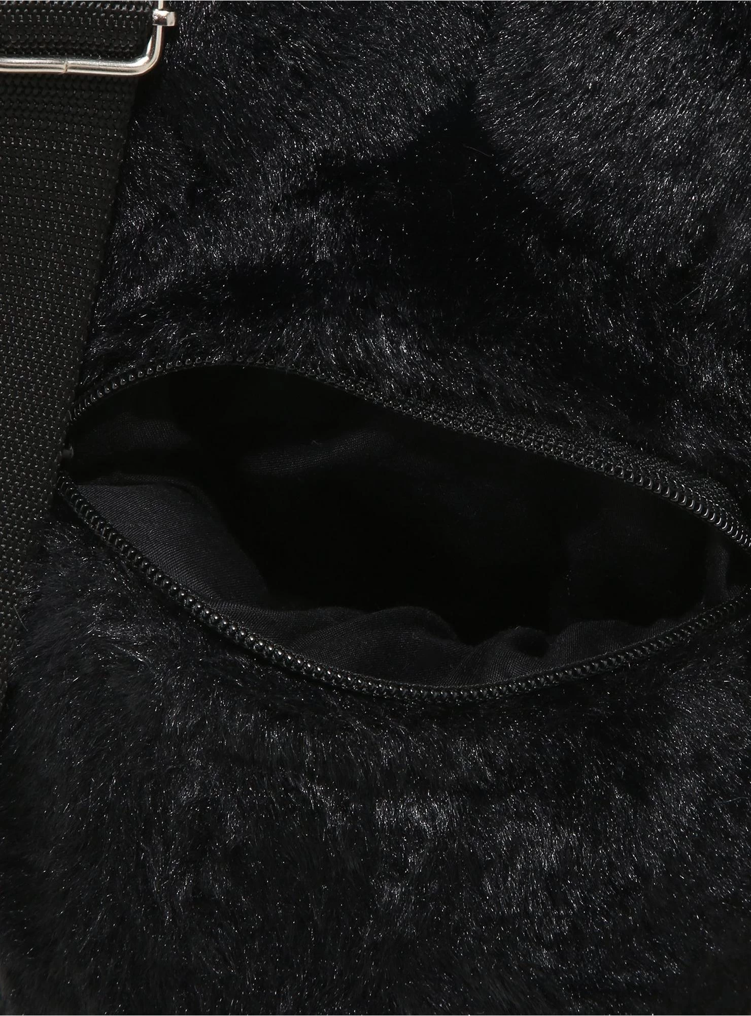 Black Double-Headed Teddy Bear Plush Backpack - Image 4