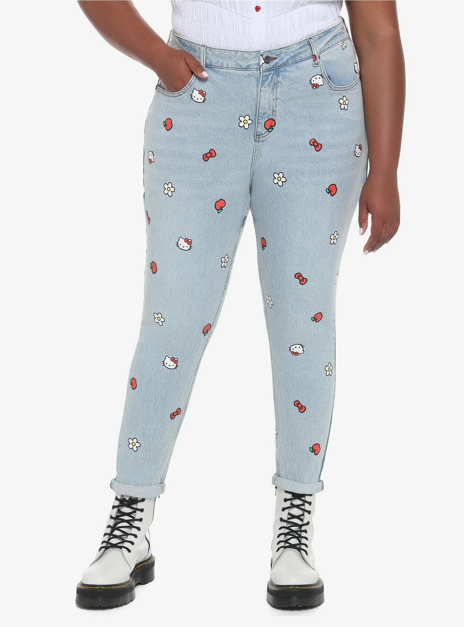Hello Kitty Icons Mom Jeans Plus Size