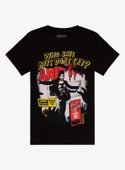Anitta Boys Don't Cry Boyfriend Fit Girls T-Shirt