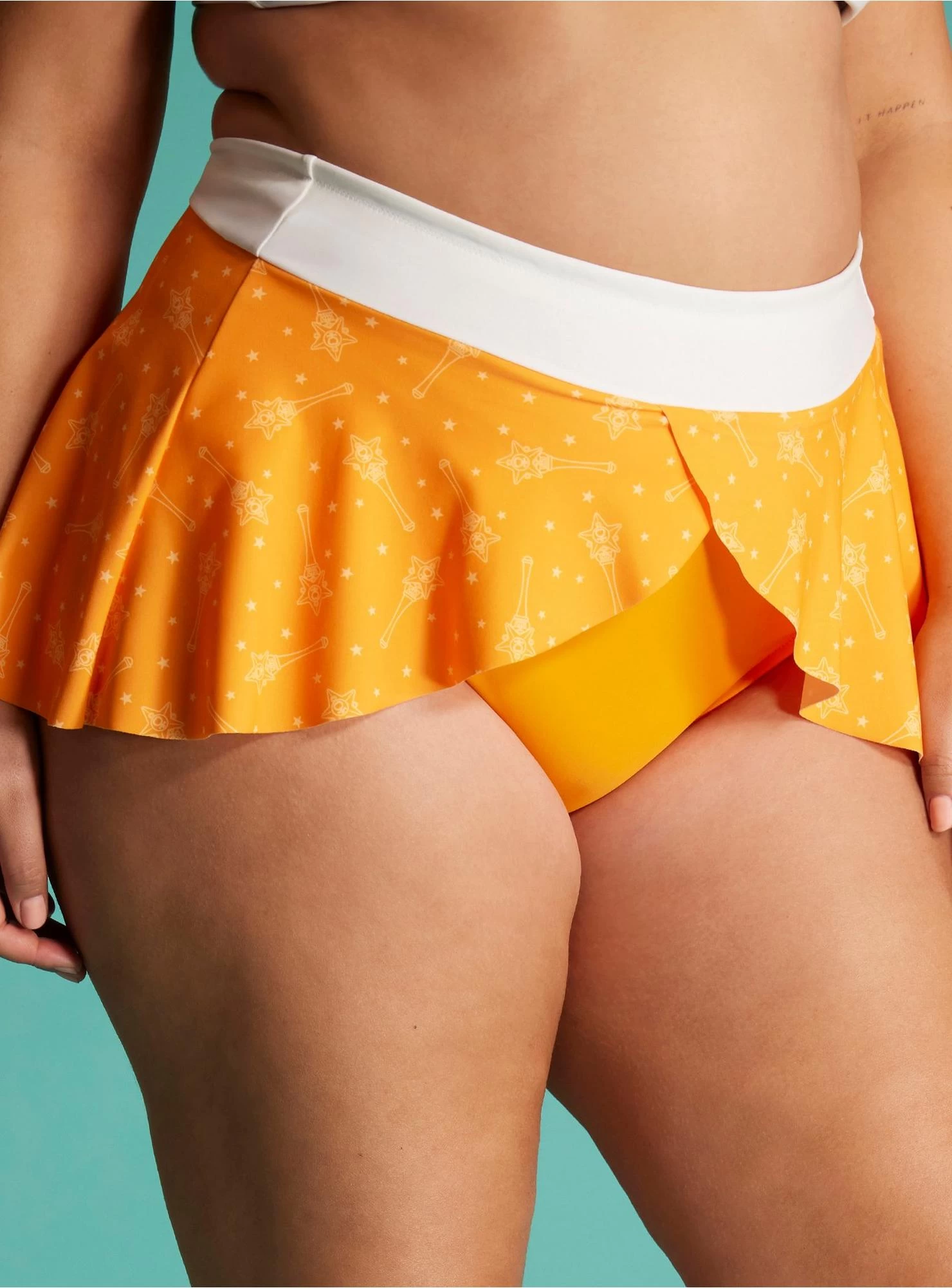Sailor Moon Sailor Venus Cosplay Skirted Swim Bottoms Plus Size - Image 2