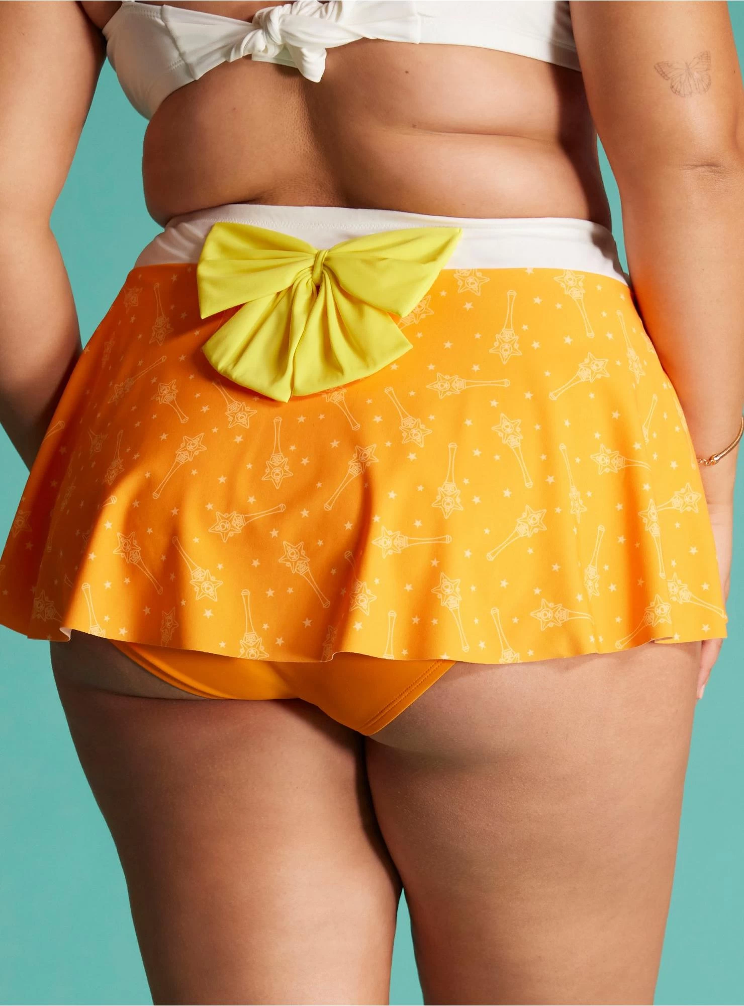 Sailor Moon Sailor Venus Cosplay Skirted Swim Bottoms Plus Size - Image 3