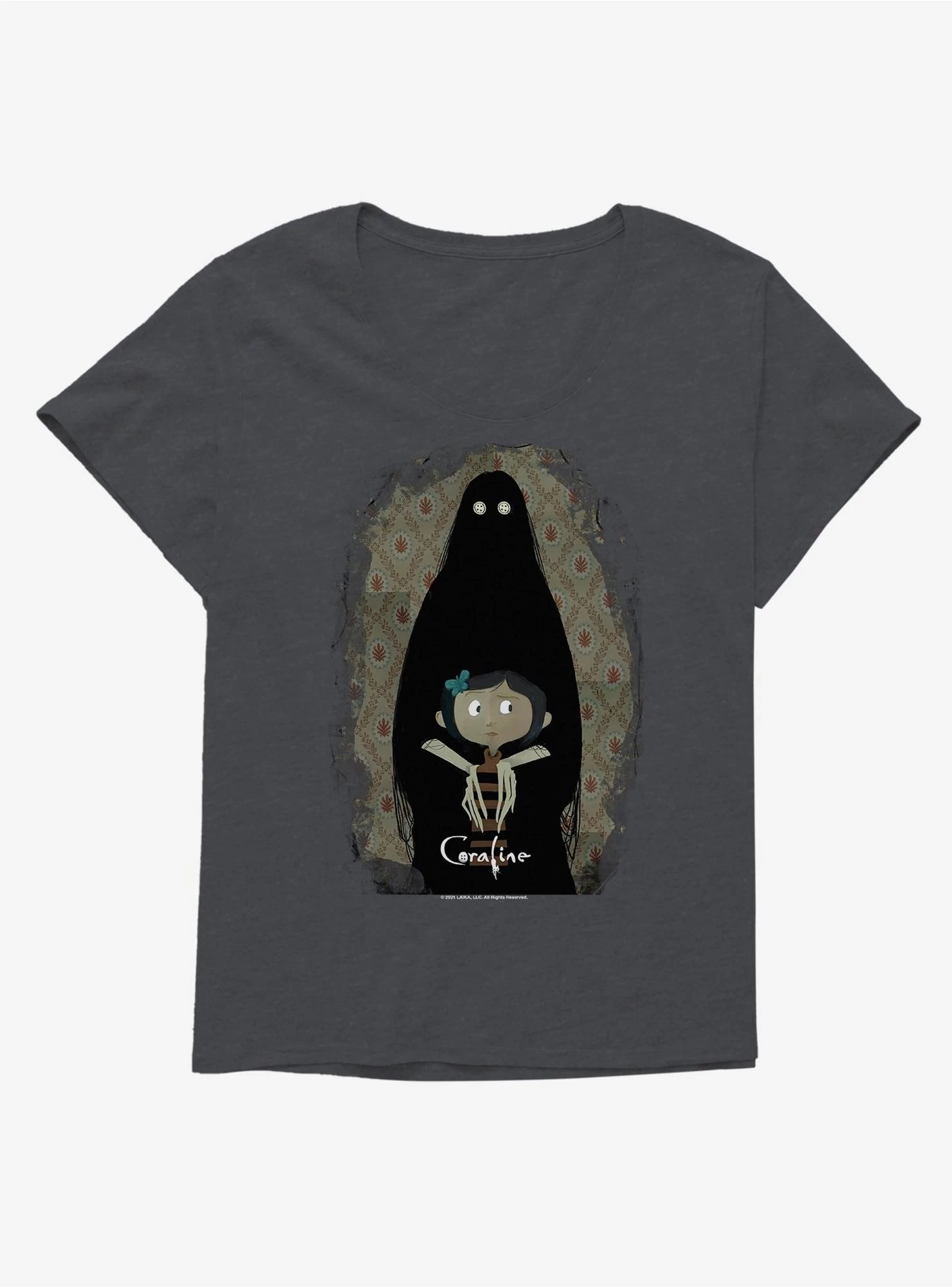 Coraline The Other Mother Shadow Girls T-Shirt Plus Size