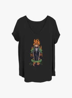 Disney The Nightmare Before Christmas Long Live Pumpkin King Girls T-Shirt Plus Size
