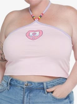Sweet Society Kawaii Gamer Girls Crop Halter Tank Top Plus Size