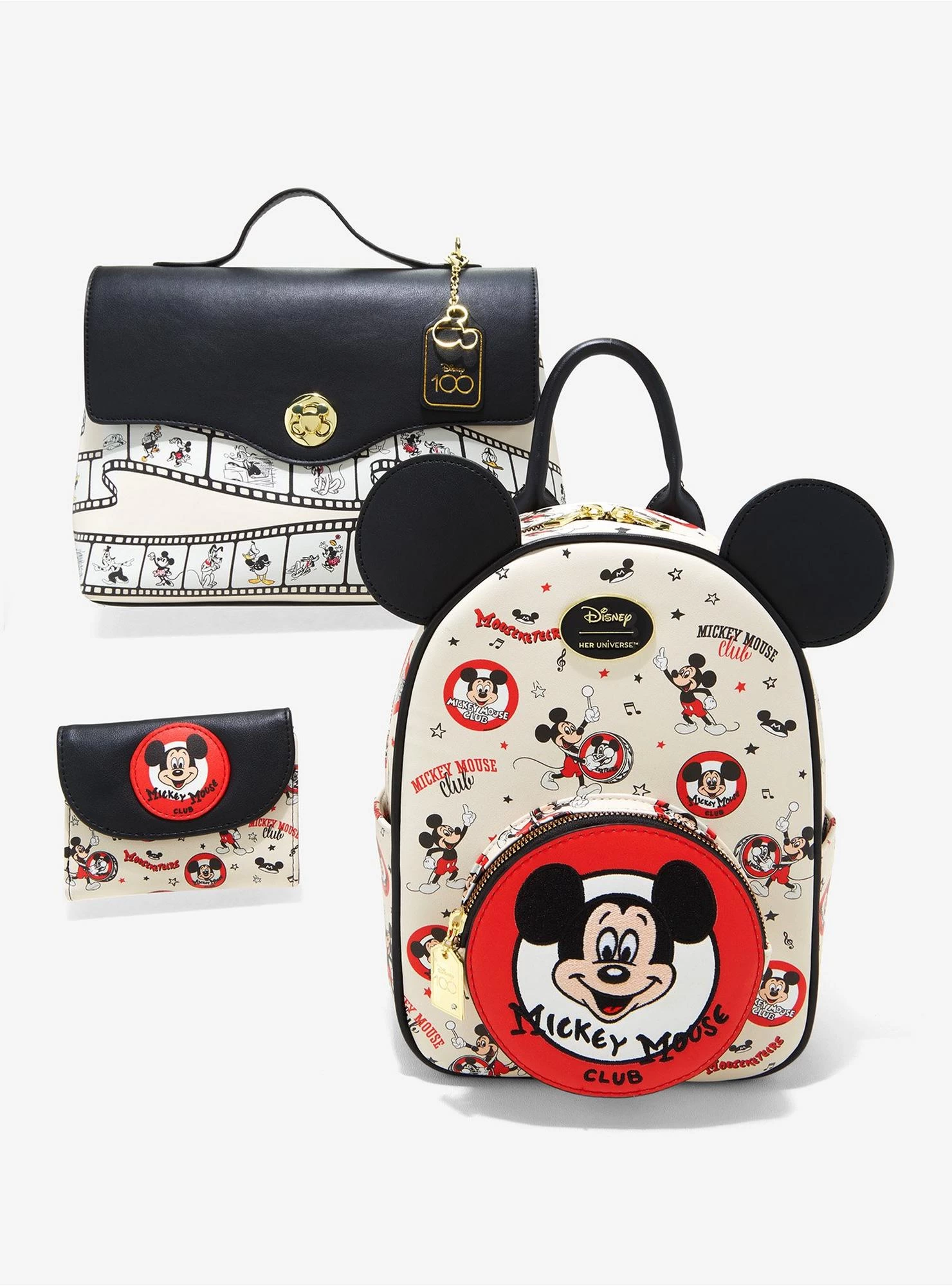 Her Universe Disney100 Mickey Mouse And Friends Reel Satchel Bag - Image 5