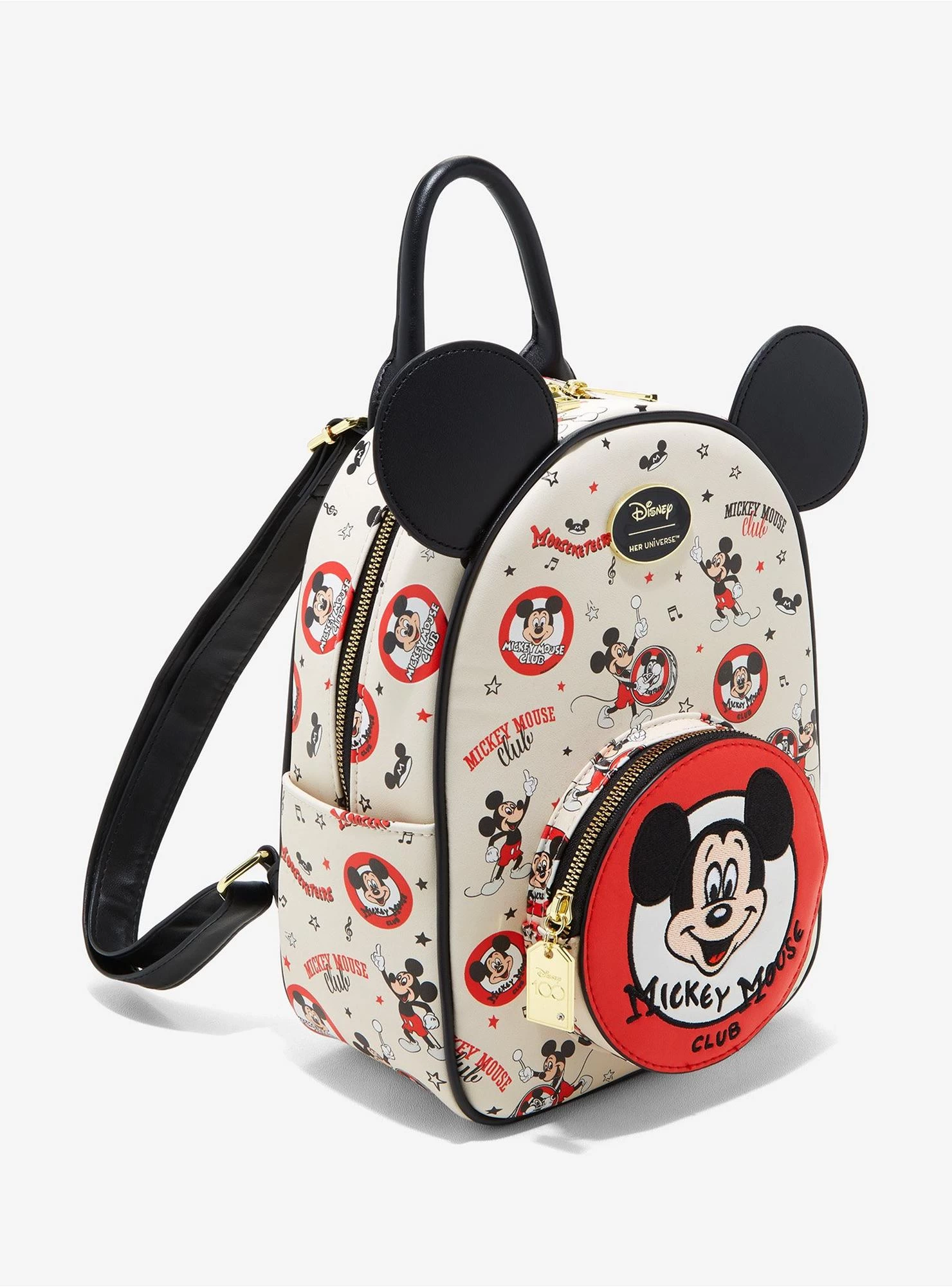 Her Universe Disney100 Mickey Mouse Club Vintage Mini Backpack - Image 2