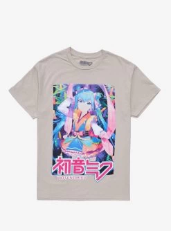 Hatsune Miku Ribbons Boyfriend Fit Girls T-Shirt