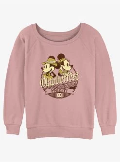 Disney Mickey Mouse Oktoberfest In Deutschland Girls Slouchy Sweatshirt