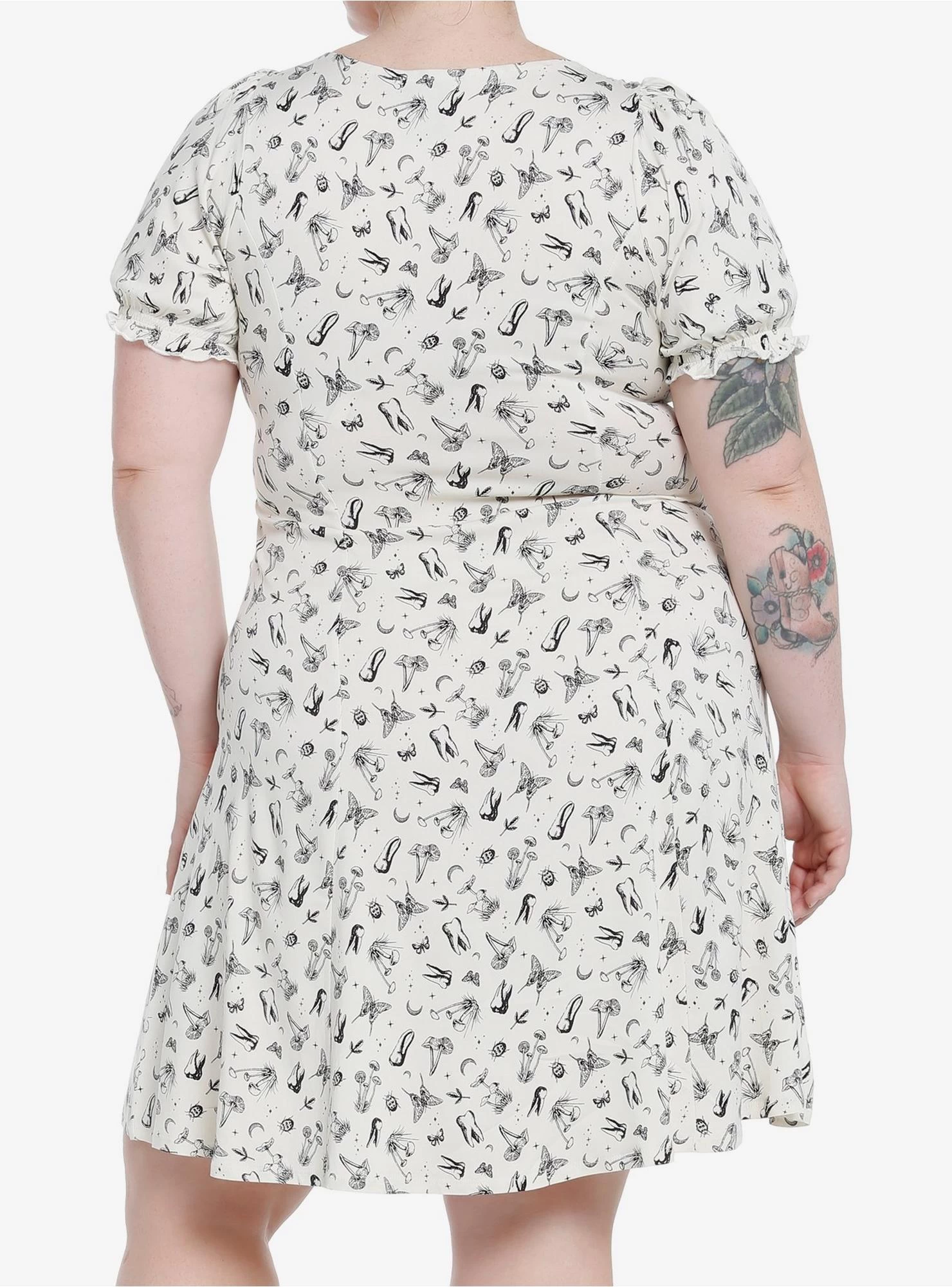 Thorn & Fable Mystical Icons Corset Babydoll Dress Plus Size - Image 3