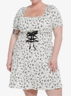 Thorn & Fable Mystical Icons Corset Babydoll Dress Plus Size