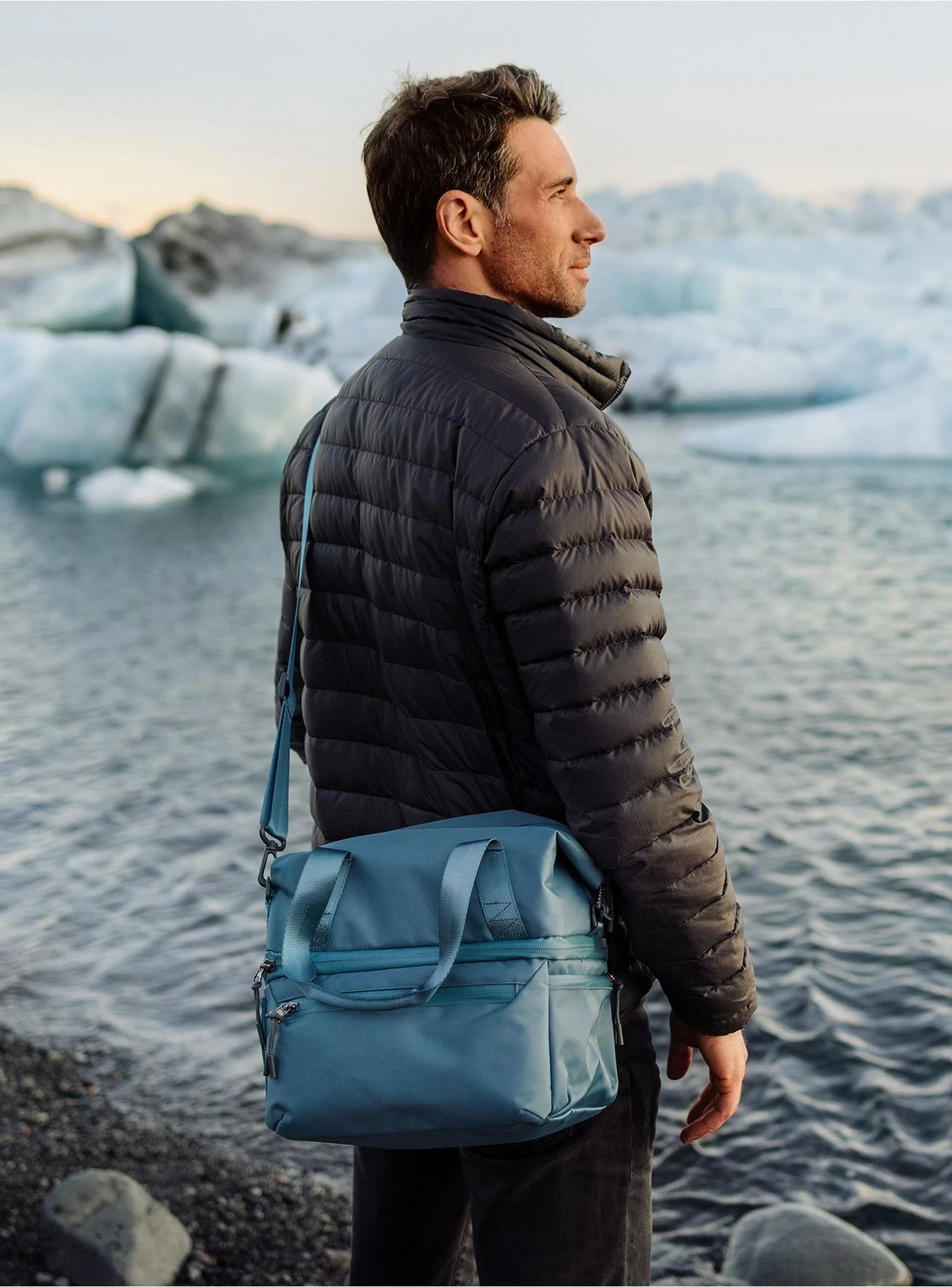 Tarana Aurora Blue Insulated Lunch Bag - Image 4