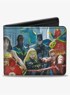 DC Comics Justice League Of America Issue 12 Superhero Cover Pose Bifold Wallet