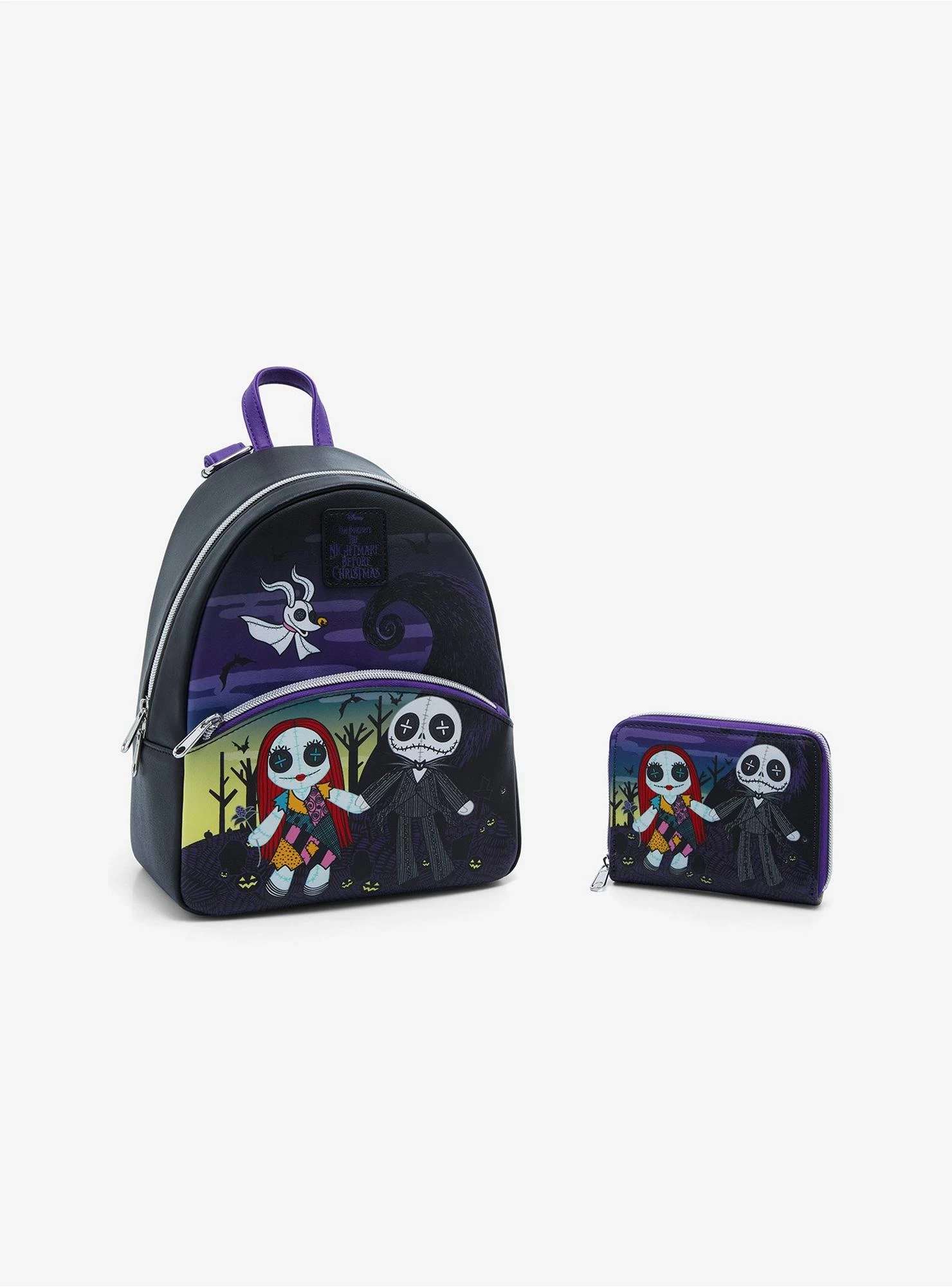 Loungefly The Nightmare Before Christmas Jack & Sally Doll Mini Zipper Wallet - Image 4
