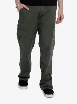 Green Cargo Utility Pants