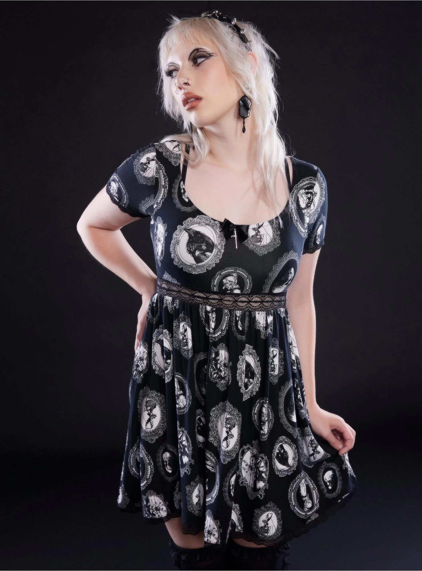 Thorn & Fable Dark Fairy Tale Cameo Dress