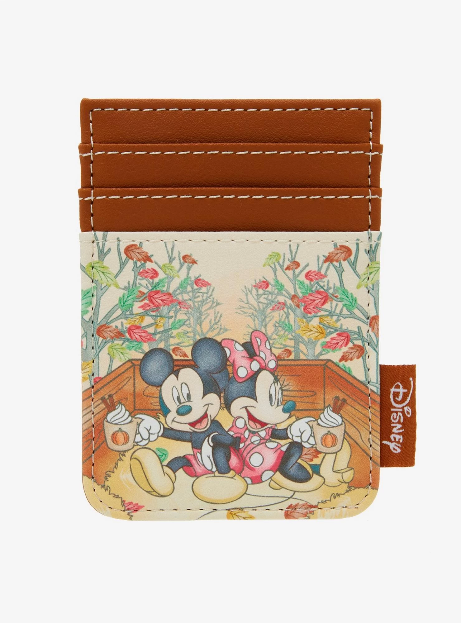 Loungefly Disney Mickey Mouse & Minnie Mouse Fall Leaves Cardholder