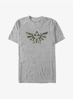 The Legend Of Zelda Camo Hyrule Crest Big & Tall T-Shirt